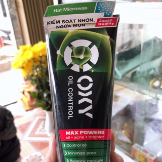 Sữa rửa mặt oxy