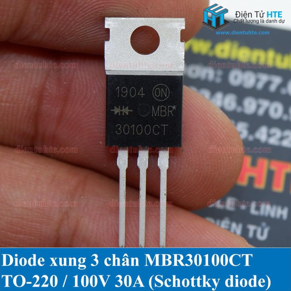 Combo 2 Diode xung MBR30100CTG B30100G 100V 30A [HTE-PLK-CN2]