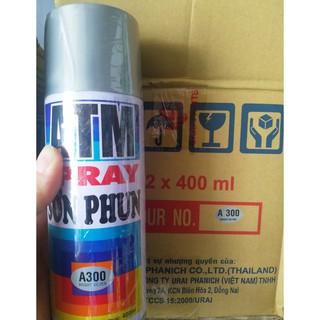 Sơn xịt ATM SPRAY màu bạc A300