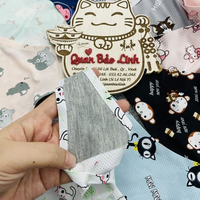 [Mã 12FASHIONSALE1 giảm 10K đơn 50K] (FORM TO) Quần Lọt Khe su thông hơi hoạt hình cute Hoạ Tiết dễ thương | BigBuy360 - bigbuy360.vn