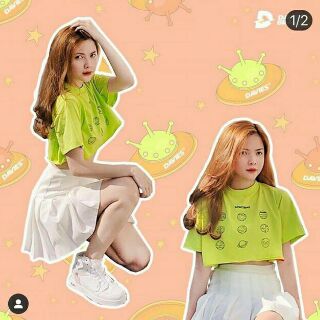 Áo Croptop in MOTTOR (Hình Thật)