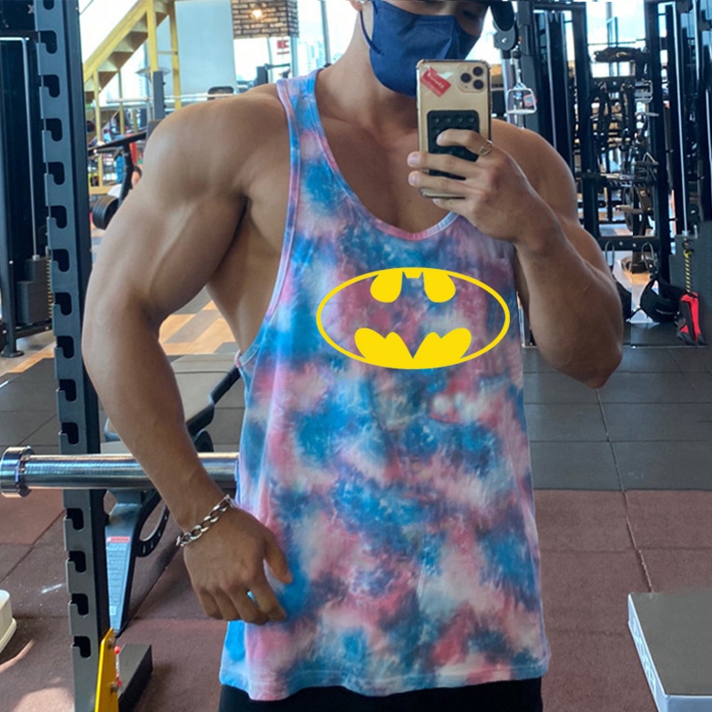 Áo Thun Ba Lỗ Họa Tiết Rằn Ri Phối Lưới Thoáng Khí Thời Trang Mùa Hè Cho Nam