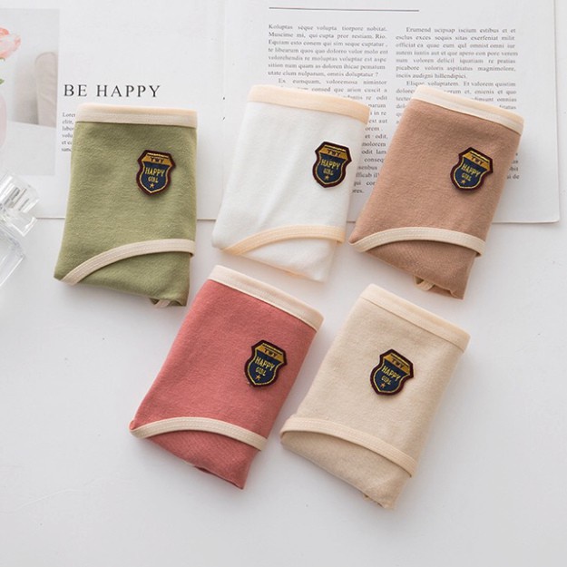 Quần Lót Nữ Cotton Happy Girl Mịn Chất Lượng, Quần Chip Tôn Dáng Cao Cấp Kháng Khuẩn Y tế Cute