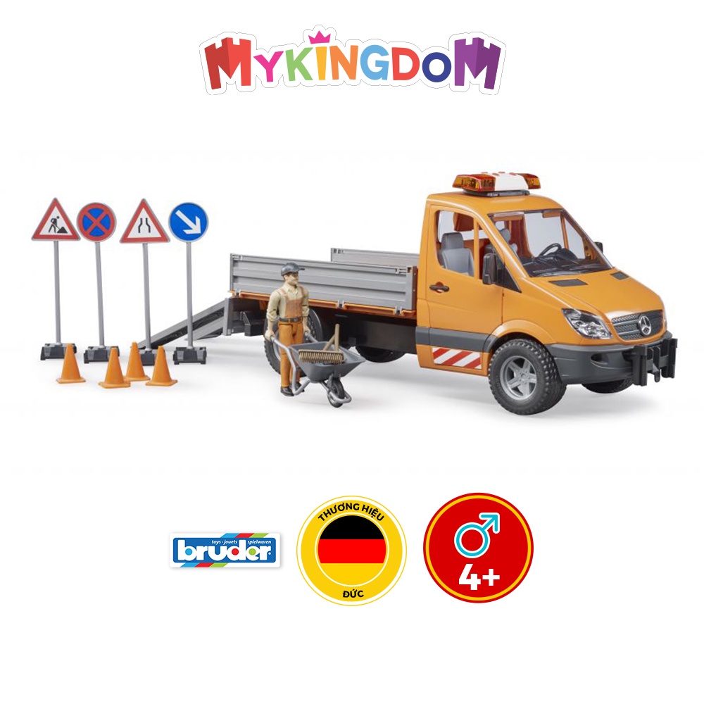 Xe Chuyên Chở Mercedes-Benz Trong Đô Thị Với Người Và Bộ Phụ Kiện BRUDER BRU02537