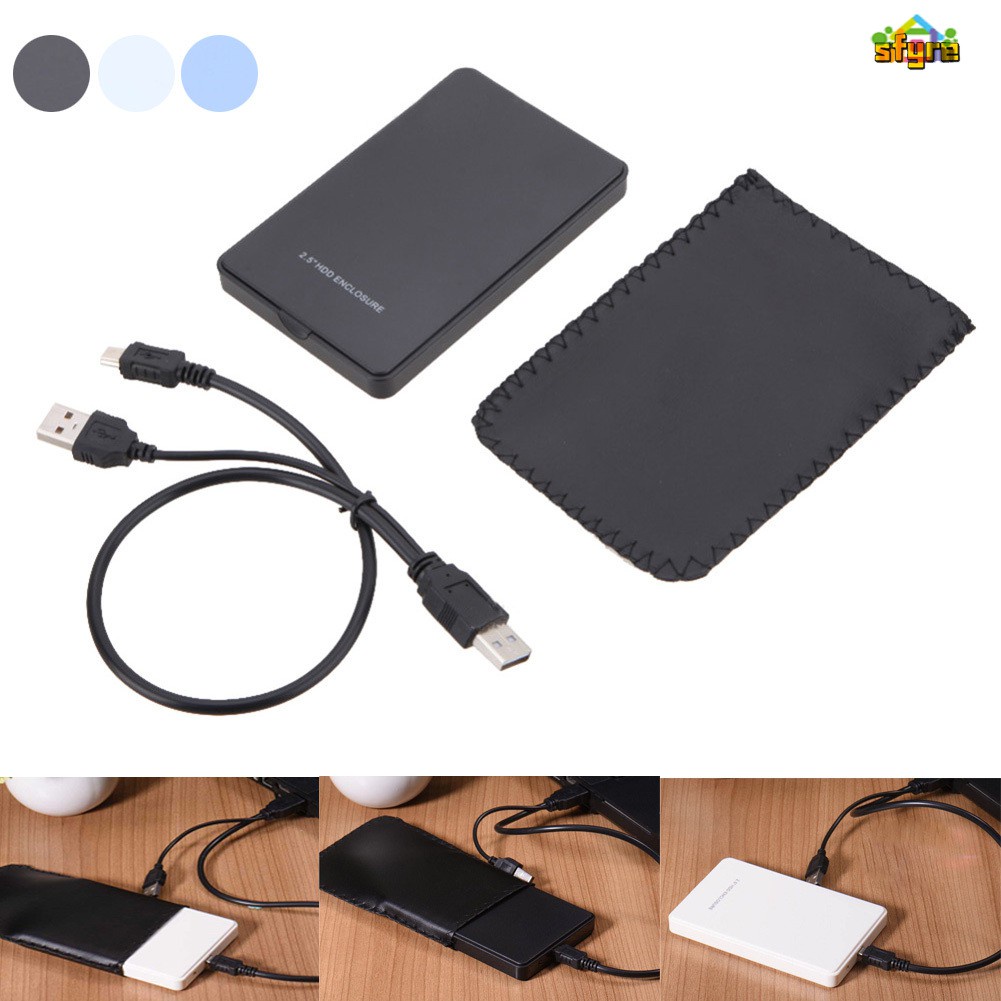 Hộp Đựng Ổ Cứng Ngoài 2.5 Inch Sata 2tb Usb 2.0 Hdd