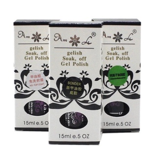 Bộ base,top,cứng móng,bonder gelish đen