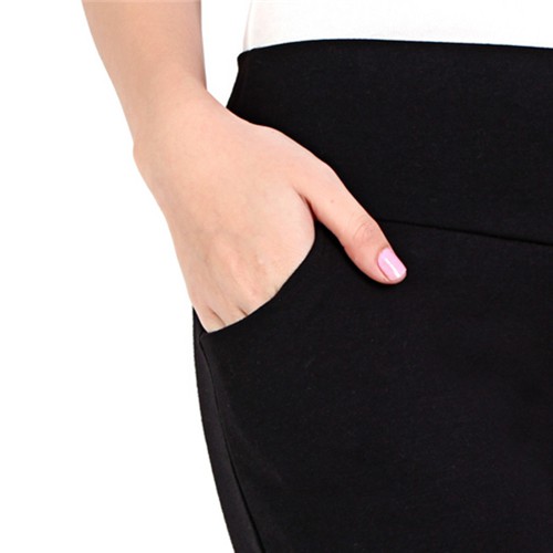 Quần Legging nữ trơn 2 túi xéo (Đen) | WebRaoVat - webraovat.net.vn