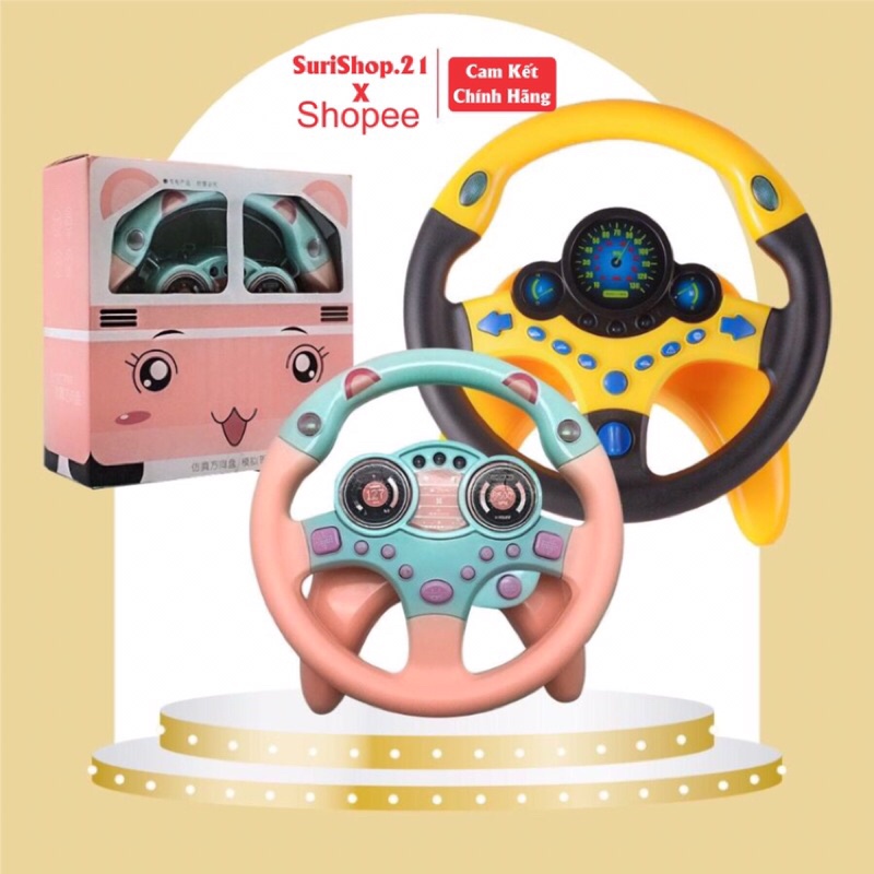 Đồ Chơi Vô lăng Xe Hơi Cho Bé - Kèm Âm Thanh Và Ánh Sáng Vui Nhộn, Đồ chơi phát nhạc điều khiển cho bé