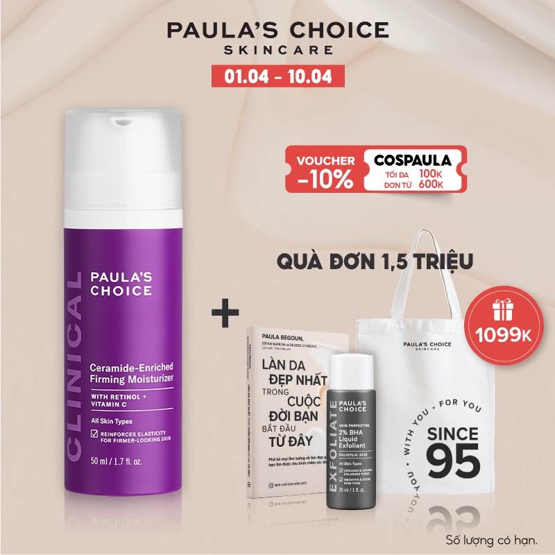 Kem dưỡng ẩm săn chắc da tăng cường collagen Paula’s Choice Clinical Ceramide – Enriched Firming Moisturizer 50ml 2120