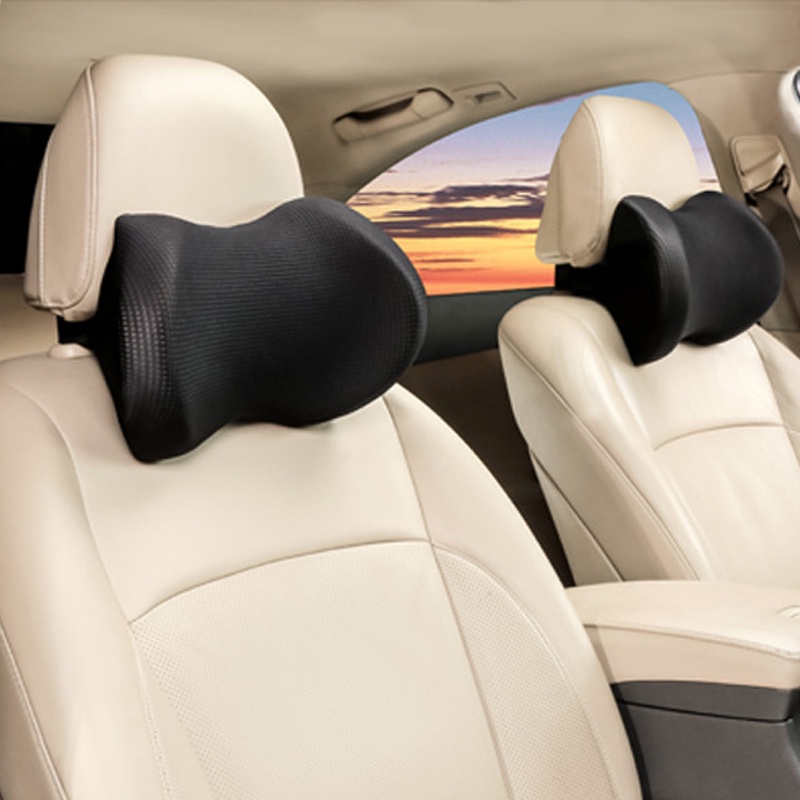 Tựa đầu xe hơi Đệm tựa đầu xe hơi Đệm xe hơi Memory Foam Gối xe hơi Băng lụa Gối xe hơi Bốn mùa Gối cổ mát mẻ Memory Foam văn phòng Ghế đầu Gối gối đầu Xe hơi Đệm đầu xe ô tô