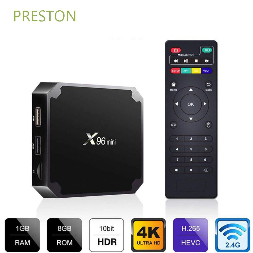 PRESTON WIFI TV box 1GB+8GB Media Player Smart TV Box S905W X96 Mini Multimedia Player Quad Core HD Video Equipments TV Receivers