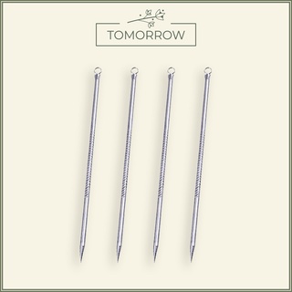 Que Nặn Mụn 2 Đầu Thép Không Gỉ - 8 cm