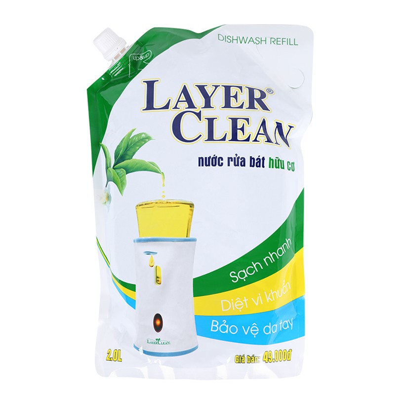 NƯỚC RỬA CHÉN BÁT HỮU CƠ Layer Clean 2.0L