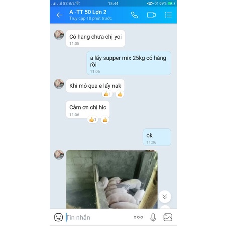 Tăng trọng nhanh cho lợn, heo, bò,gia cầm 1kg