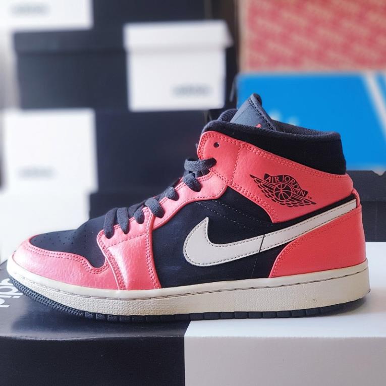 Giày Nike Air Jordan 1 Retro Mid Infrared 23, size 40.5, real 2hand