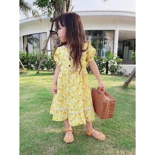 Váy thô lụa bé gái hàng Quảng Châu cực mát
