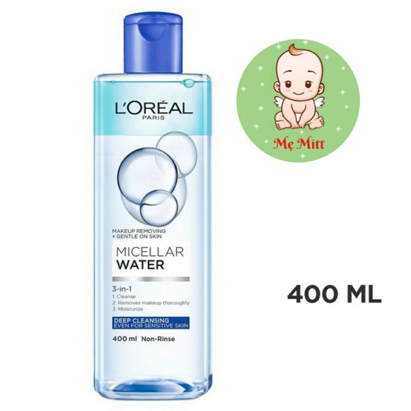 Nước tẩy trang cho mọi loại da L'Oreal Paris 3-in-1 Micellar