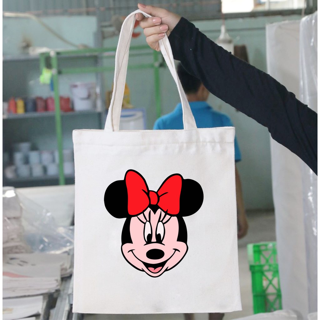 Túi vải Canvas Chuột Mickey