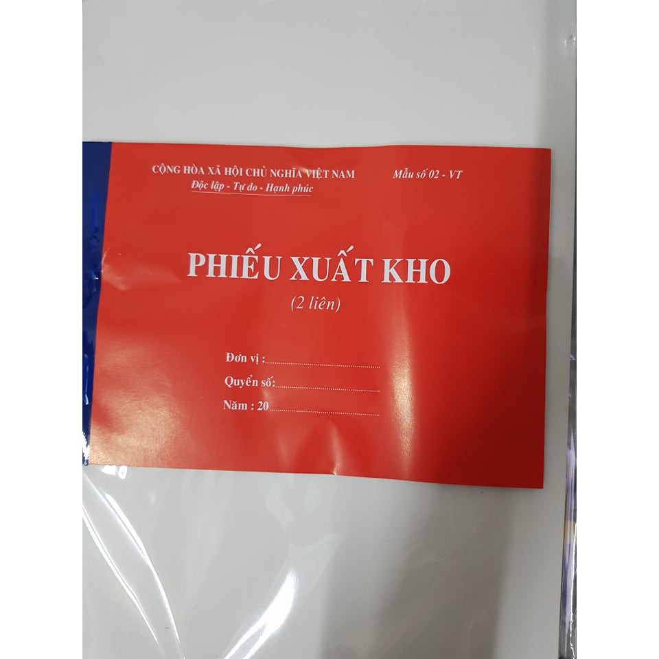 Phiếu Thu- Chi - Xuất - Nhập 2 LIÊN ( A5 60 tờ , 100 TỜ)