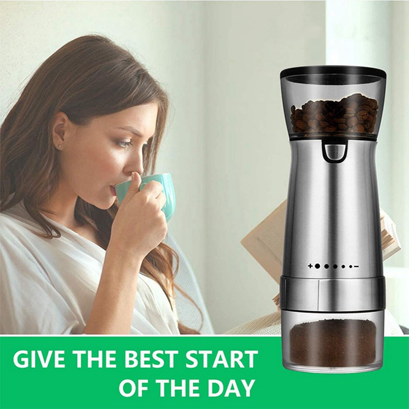 Electric Coffee Grinder USB Charging Coffee Bean Grinder Mill