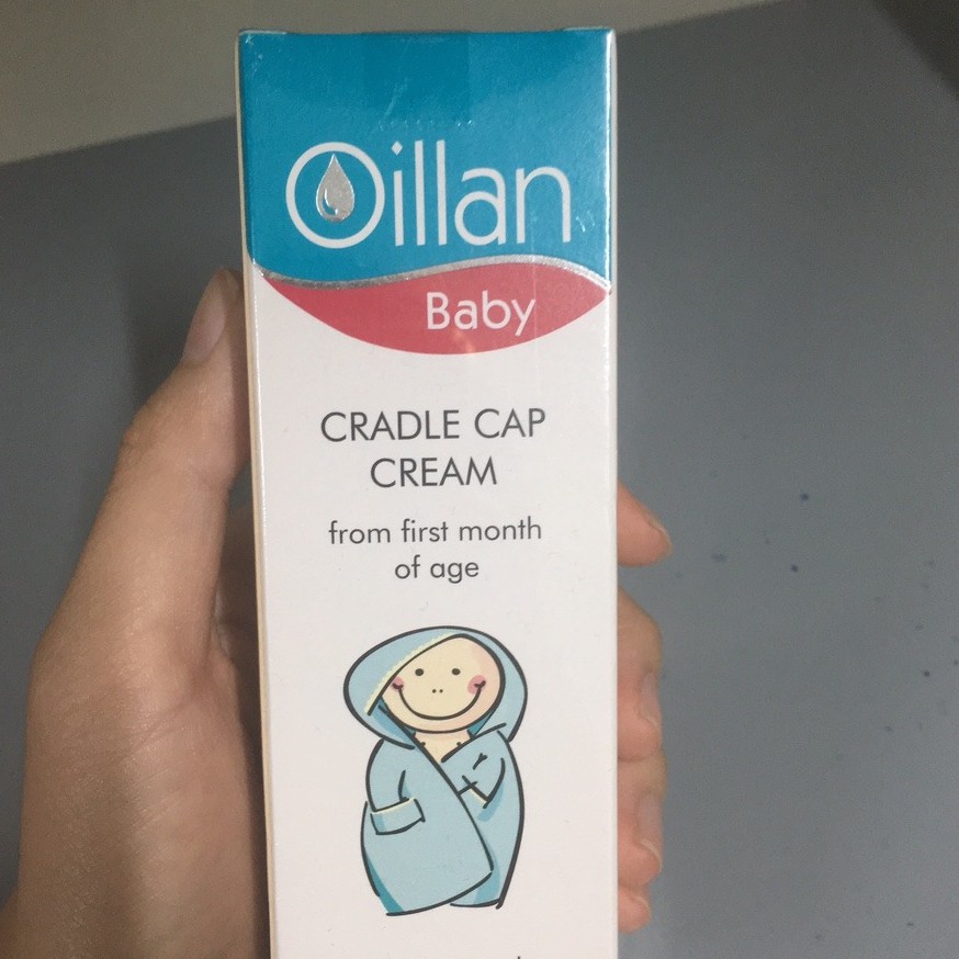 OILLAN BABY CRADLE CAP CREAM – Kem trị da khô đóng vảy trên đầu trẻ (40ml)