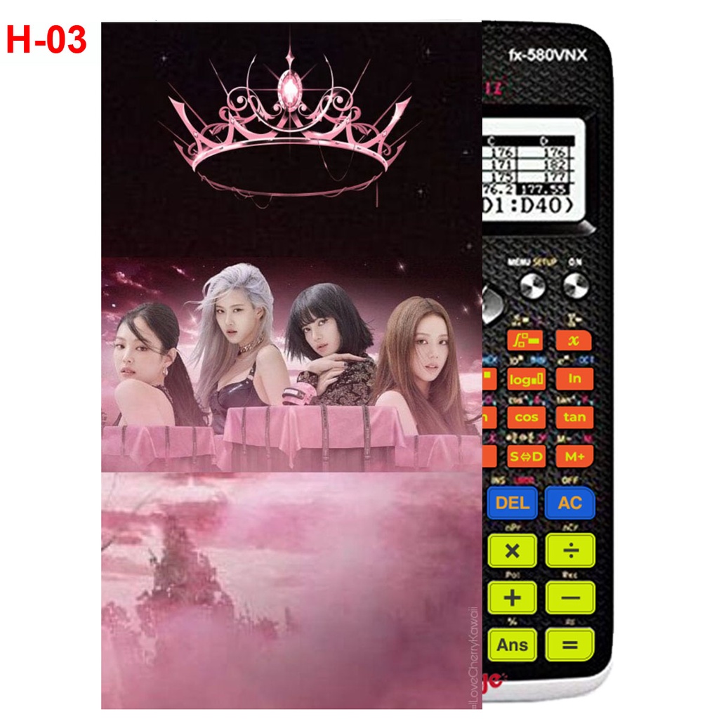 Decal Máy tính CASIO fx570, fx580...nhóm nhạc Blackpink
