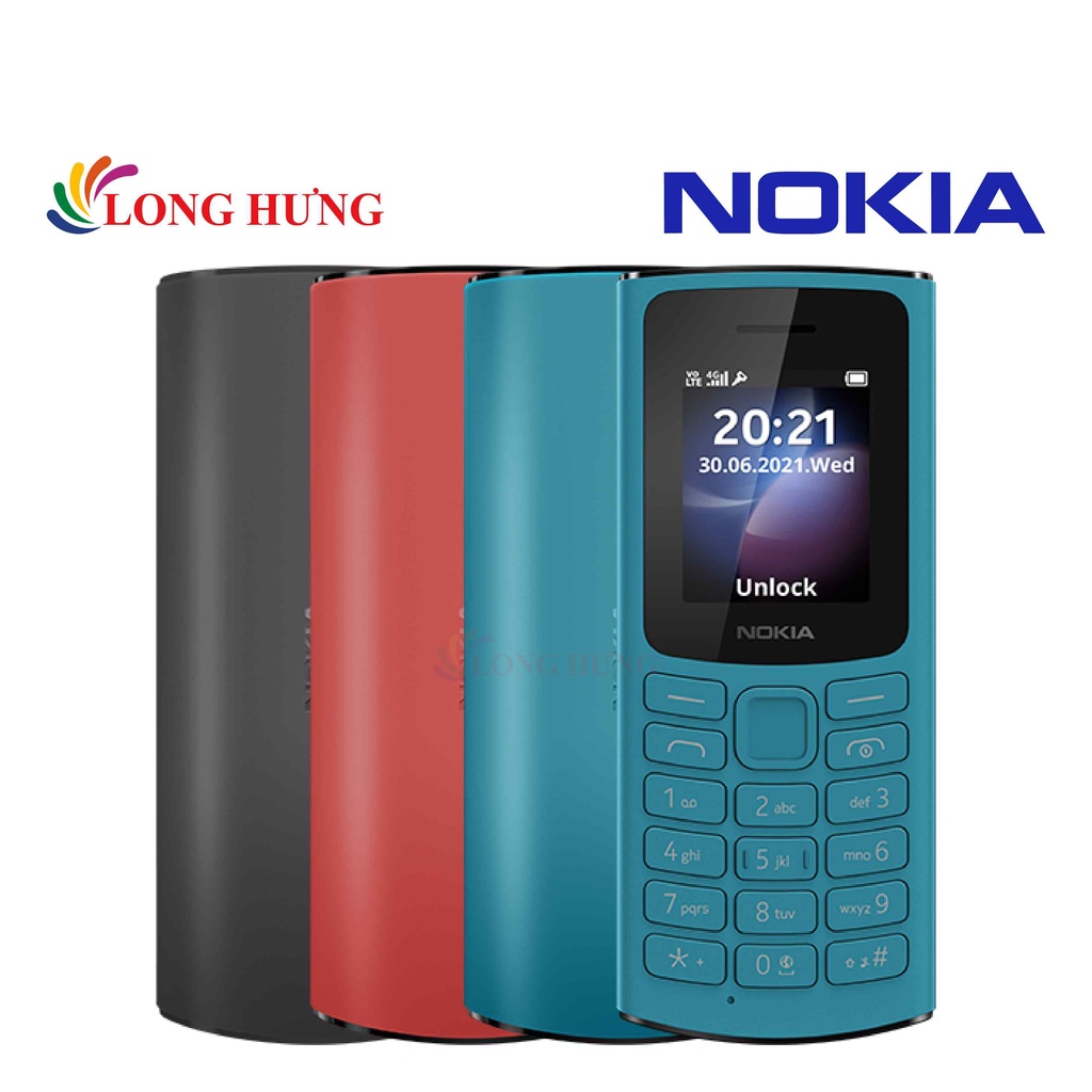 Điện thoại Nokia 105 4G - Hàng chính hãng - Màn hình 1.8inch TFT, Hỗ ...