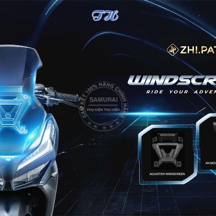 Kính Chắn Gió Air Blade 2021 2022 phong cách Touring chính hãng zhipat