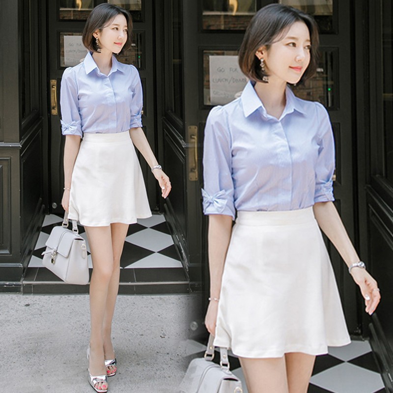 ❣️FREESHIP❣️Áo Kiểu Tay Nơ Phối Nơ