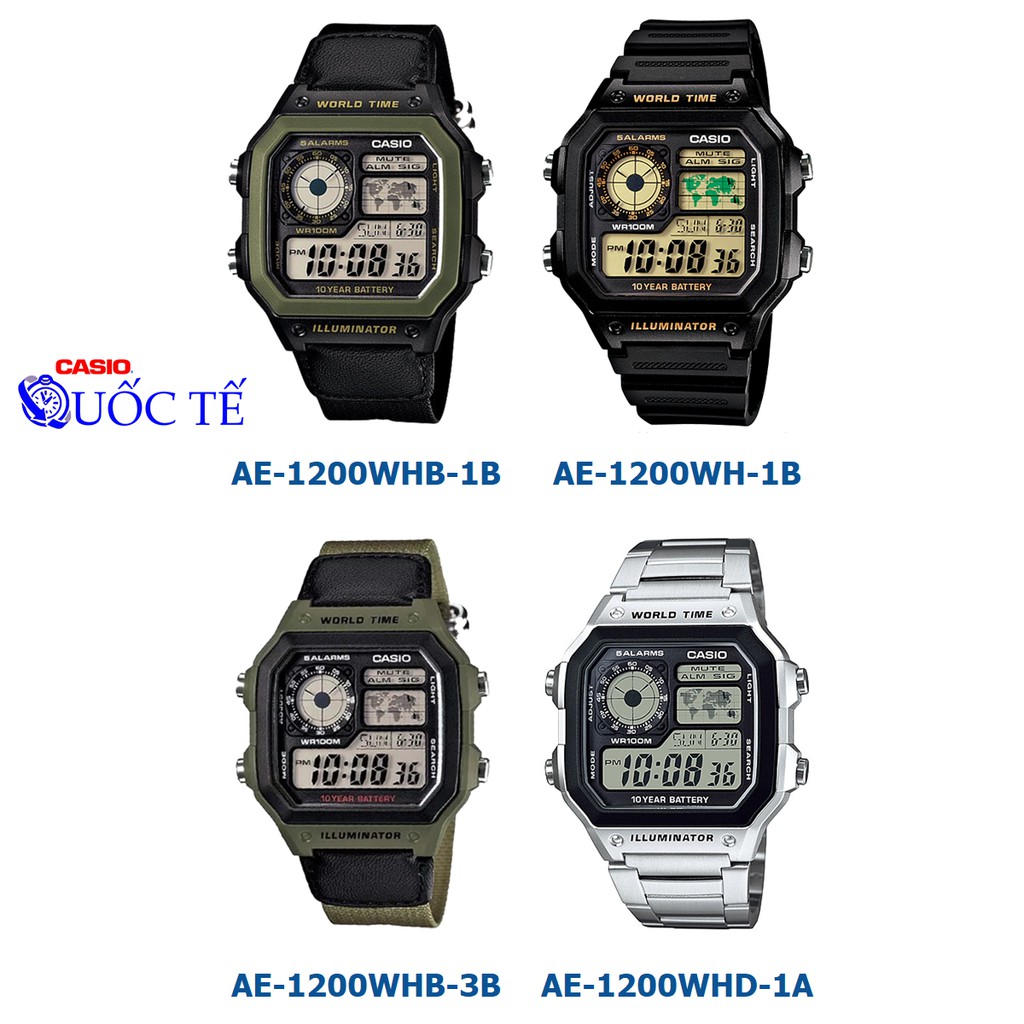 Đồng hồ nam casio ❤️ 𝐅𝐑𝐄𝐄𝐒𝐇𝐈𝐏 ❤️ Đồng hồ casio Đồng AE-1200 AE-1200WHB-1B AE-1200WH-1B AE-1200WHB-3B AE-1200WHD