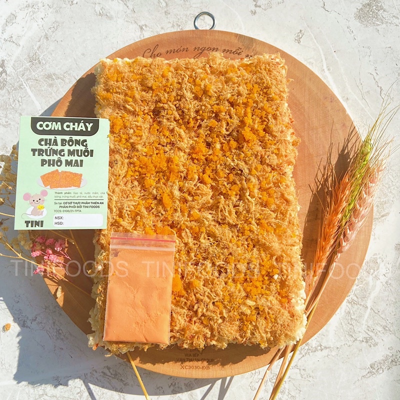 CƠM CHÁY SIÊU CHÀ BÔNG TRỨNG MUỐI PHÔ MAI THƯỢNG HẠNG-GÓI HÚT CHÂN KHÔNG 300GR- SIÊU RẺ