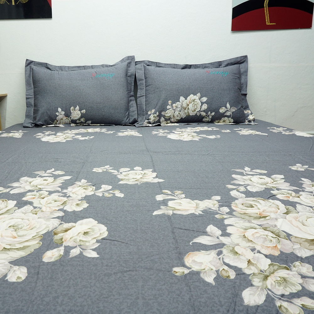 Bộ drap + vỏ chăn VIKOSAN SENSY siêu đẹp mát mịn (sale 60%) ảnh thật 100% mẫu như hình