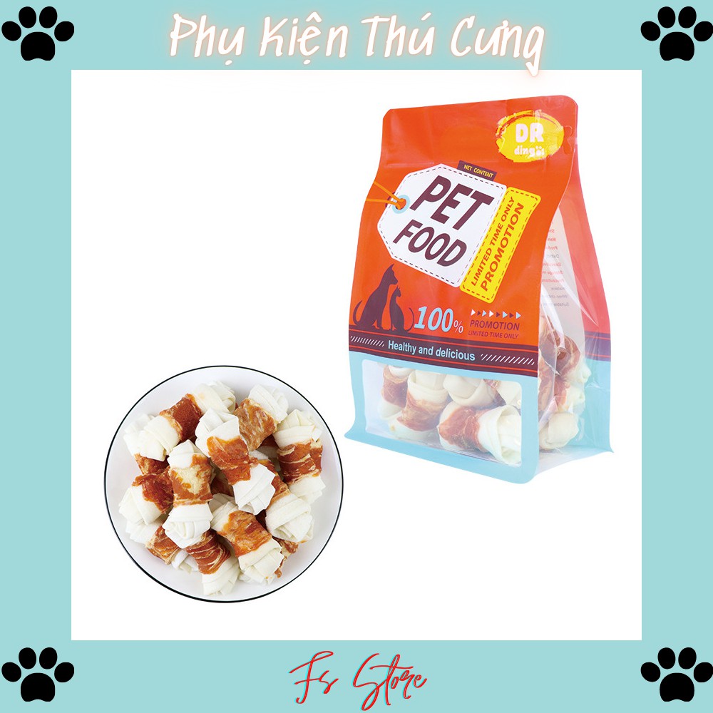 Thức ăn chó mèo, Bánh thưởng cho chó mèo, Gà Bọc Da Bò 100g, Q2