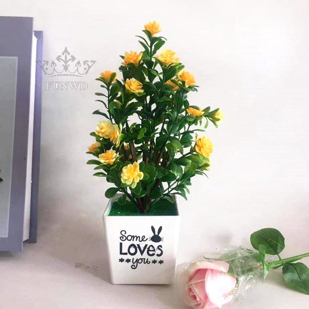 Chậu hoa giả trang trí nhà cửa