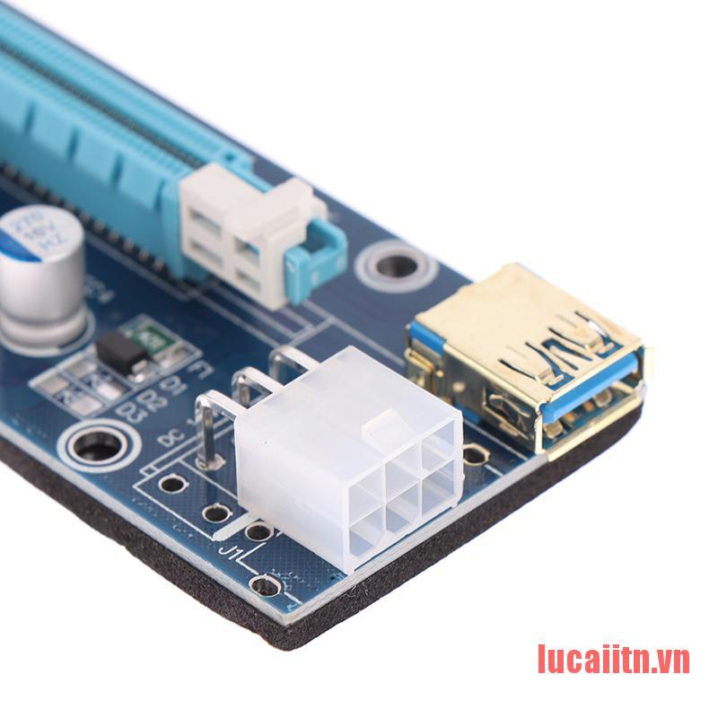 Card Mở Rộng Ver009S Usb 3.0 Pci-E Riser Express 1x Sang 16x Cho Btc Mini | BigBuy360 - bigbuy360.vn