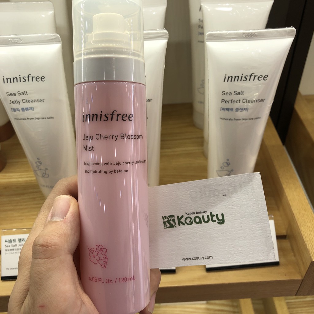 [Mã 44FMCGSALE1 giảm 10% đơn 250K] Xịt khoáng Innisfree Jeju Cherry Blossom Mist 120ml