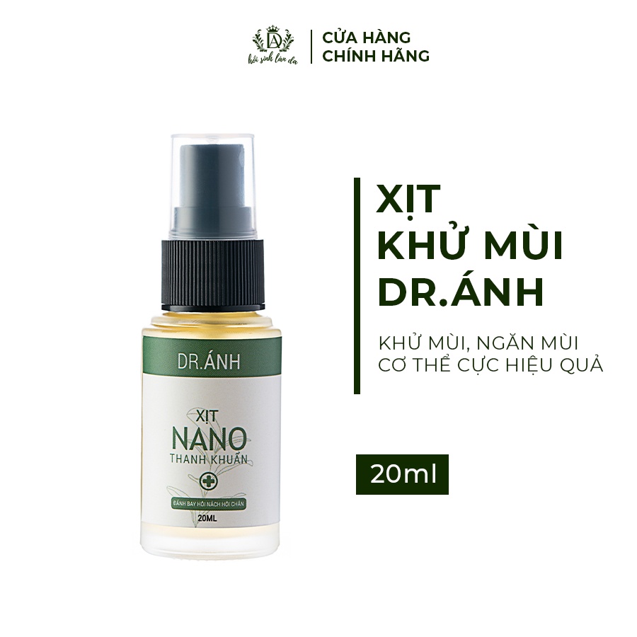 [Mã BMTTC60 giảm đến 60K đơn 50K] Xịt khử mùi hôi nách Dr. Ánh 20ml, khử mùi hôi chân