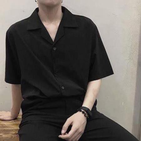 Áo SOMI VET ĐEN TAY NGẮN Nam Nữ Unisex