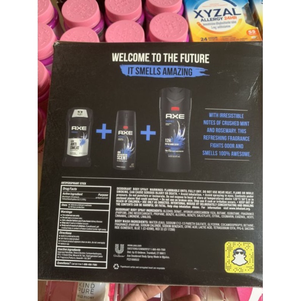 [ Hàng Mỹ 100% ] Set 3 Món AXE Dành Cho Phái Nam