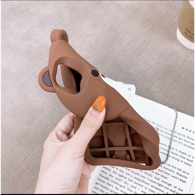 Ốp thú silicon iphone gấu brown cho ip6/6s/6pl/6spl/7pl/8pl/x/xs/xsm/11/11prm/12prm