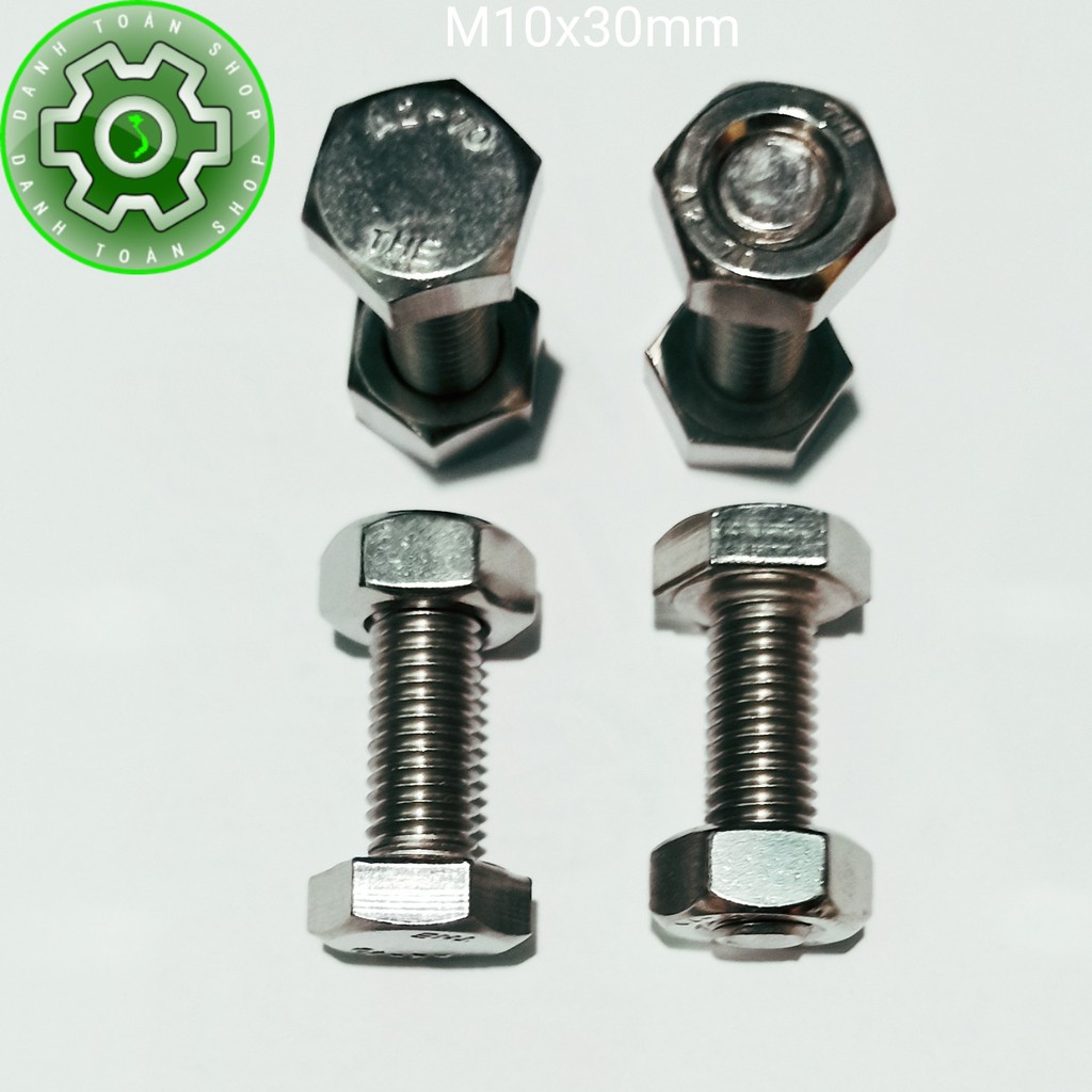 COMBO Bù Long inox 304 M10x20 M10x30 M10x40
