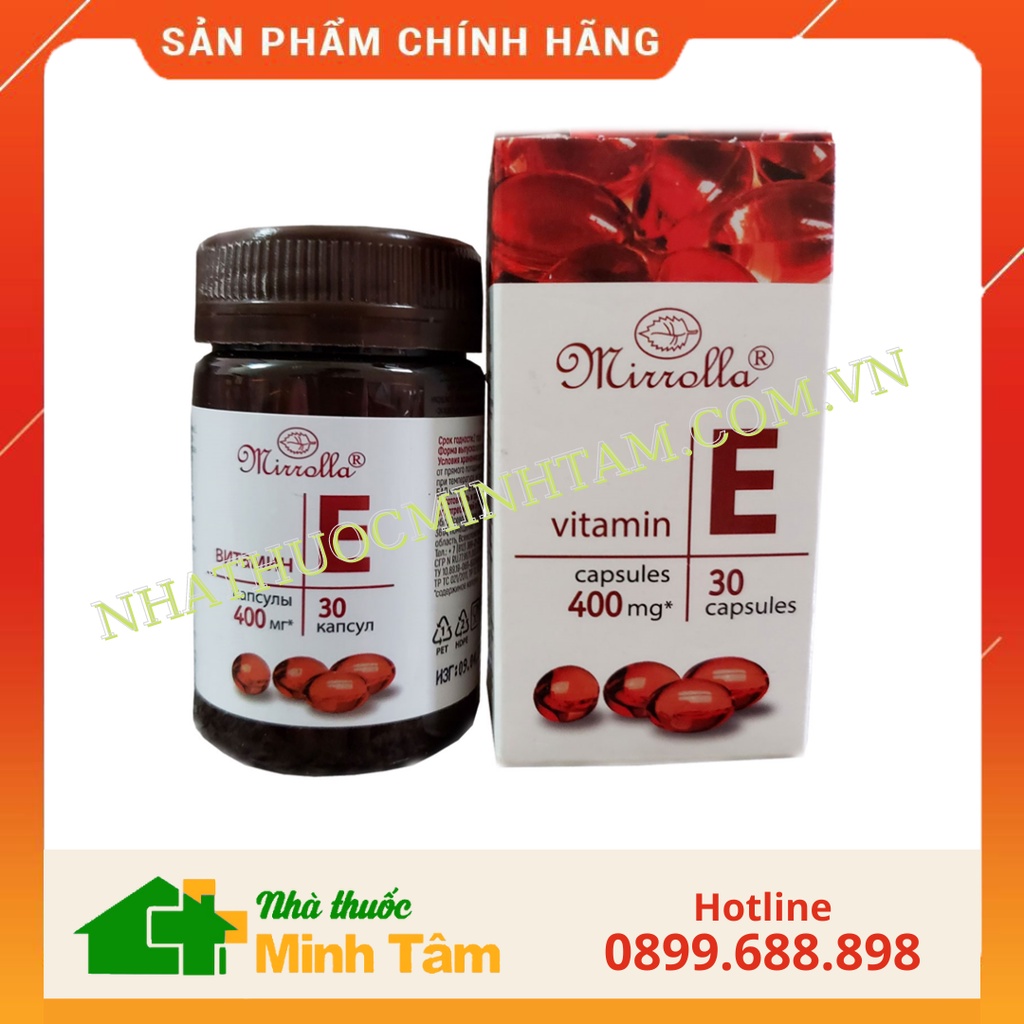 Vitamin E đỏ 400mg  - Chống oxy hóa, làm đẹp da, chống lão hóa