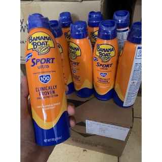Banana Boat Xịt  chống nắng toàn thân  SPF 100 DKSH date 3/2024