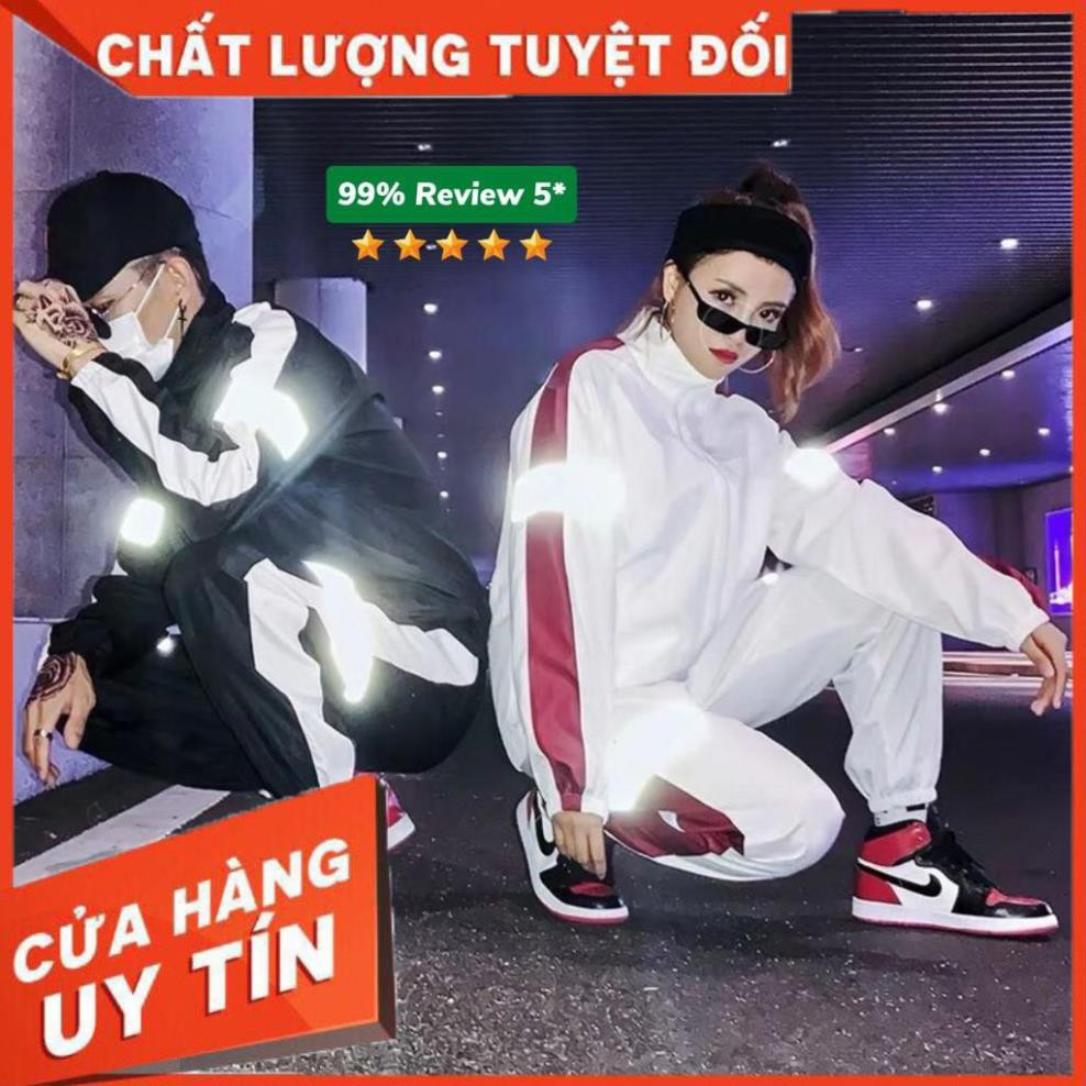 [HOT] Áo khoác dù phản quang KD10 form unisex cho nam và nữ, 2 màu đen trắng thời trang, trẻ trung