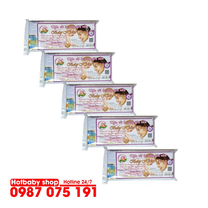 Combo 5 Bịch Khăn Vải Đa Năng Hiền Trang 300g