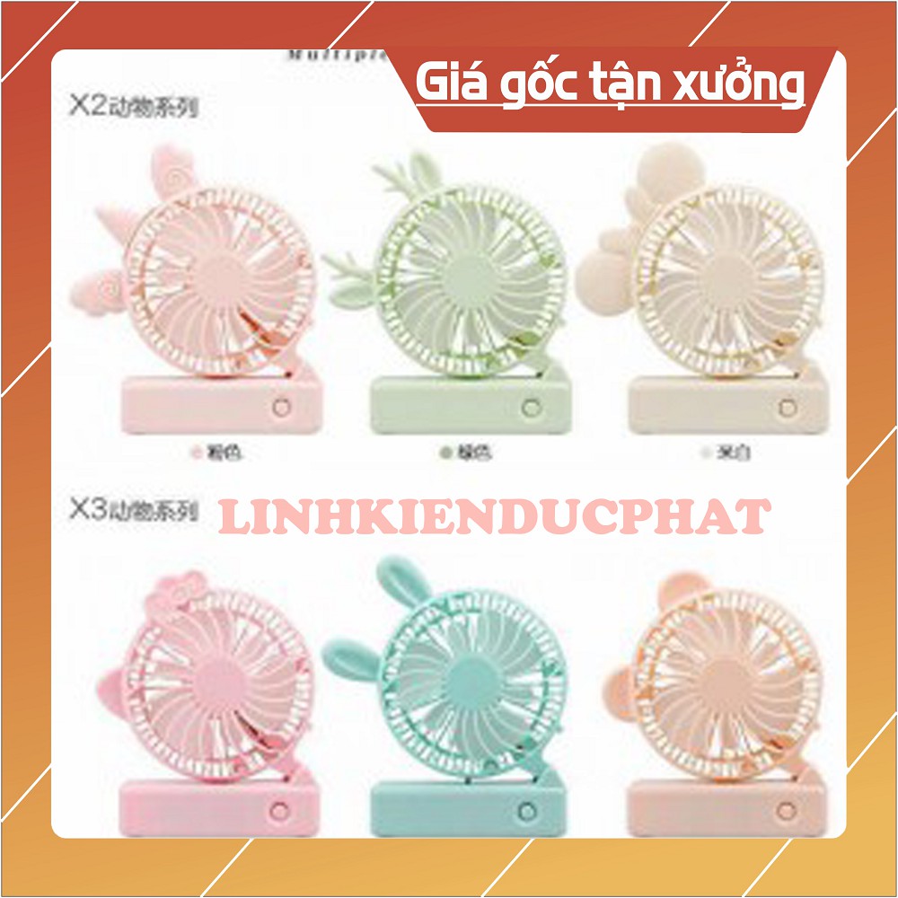 QUẠT MINI CẦM TAY GẤP NGANG X2/X3 (NHẬP HONG2000 GIẢM NGAY 2K)