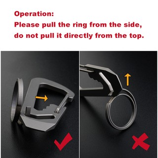 Bộ ring móc khóa titanium MecArmy CH7 ( 1 ring chủ và 6 ring phụ )