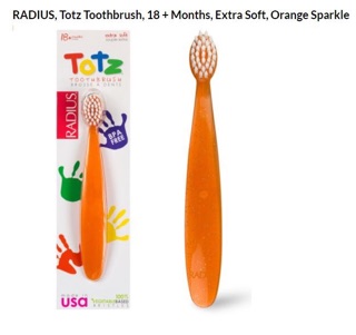 Bàn chải radius dành cho bé 6m+, 18m+,3y+