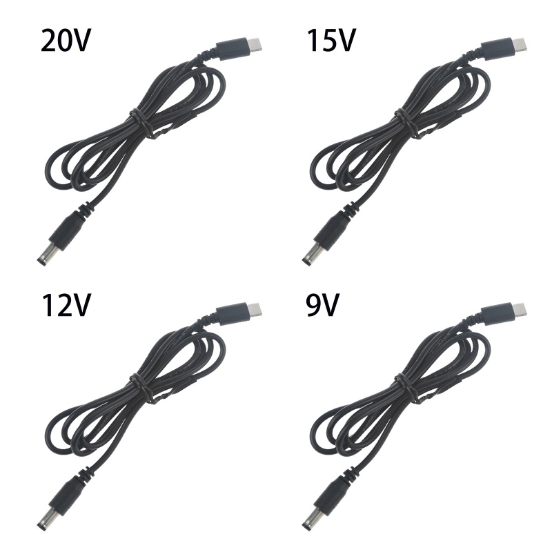 Dây Cáp Chuyển Đổi Type-C USB-C PD Sang 12V 20V 5 5mm Chuyên Dụng Cho Máy Quay CCTV