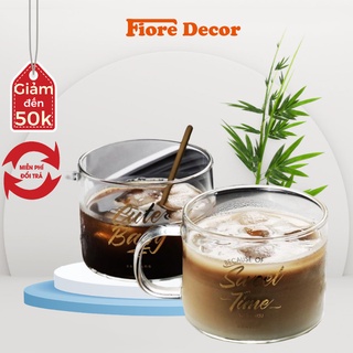Cốc thủy tinh, ly thủy tinh uống trà, uống cafe, nước hoa quả Fiore